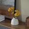 Uniquewise Modern Inkwelll Bottle Shaped Ceramic Table Vase Flower Holder, White 4 Inch QI004366.S.WT - alternate 5